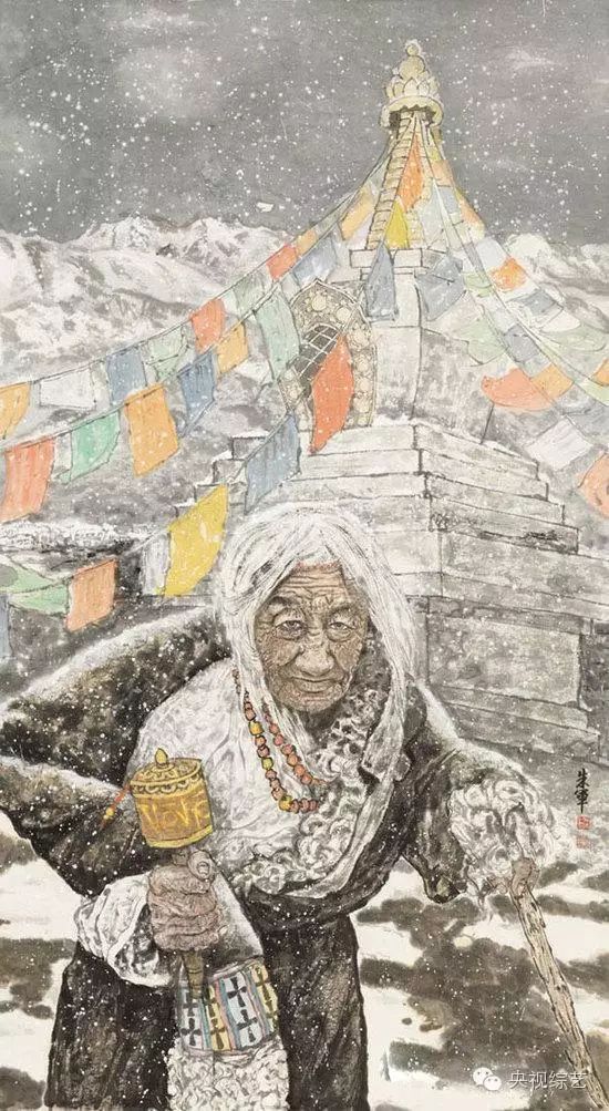 主持人朱军画了一幅画,卖了130万!看看长啥样?