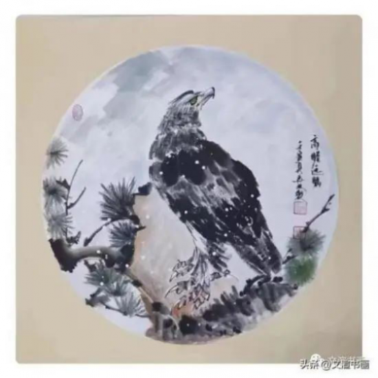 线上文博会展出季国画家马林