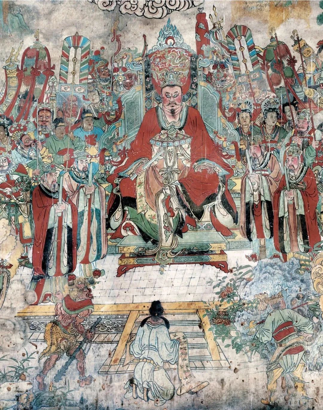 全国唯一元代戏剧壁画和绚丽的七彩琉璃飞虹塔都在山西临汾广胜寺