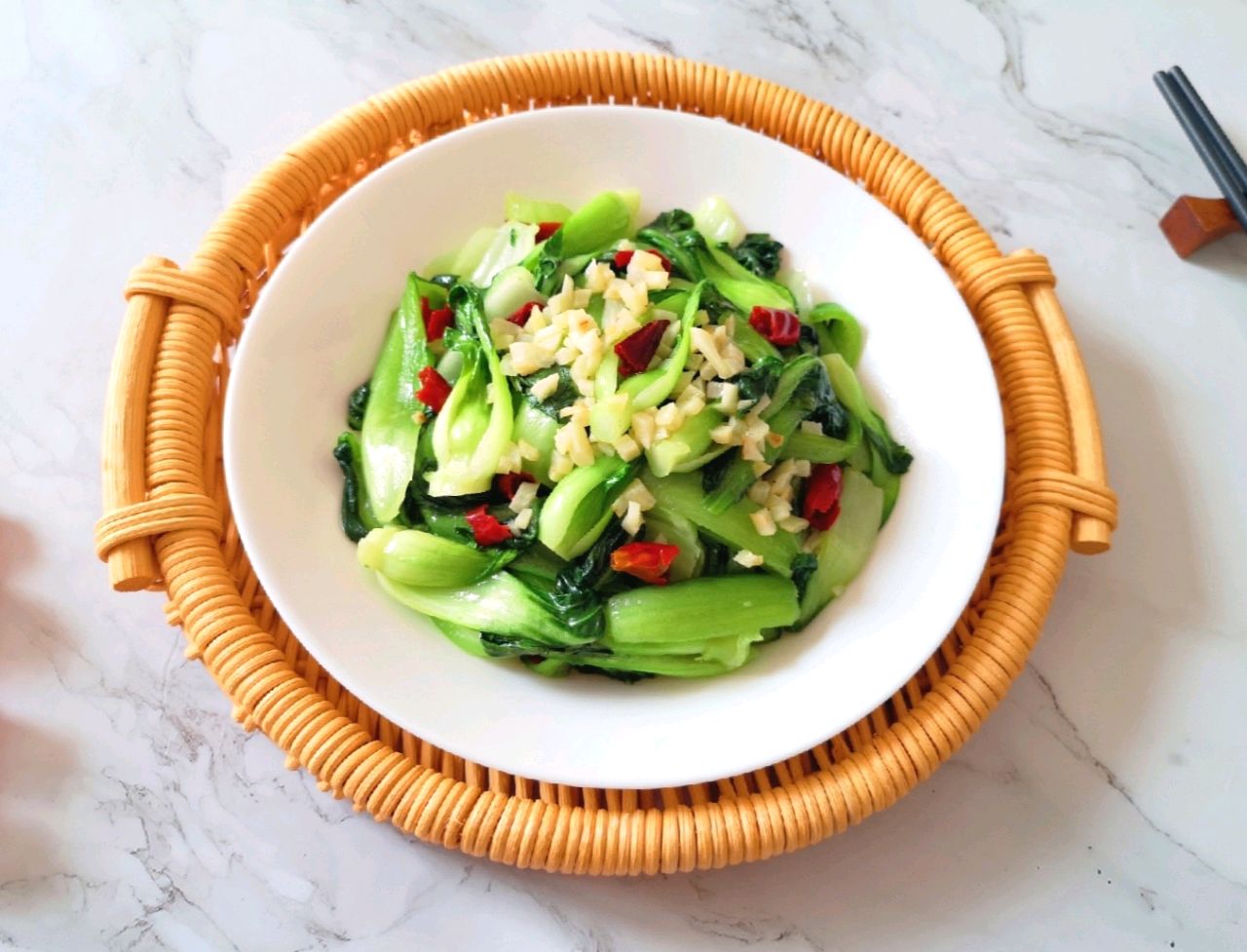 超下饭的蒜蓉小油菜,2块钱做一盘,清淡开胃,真实惠