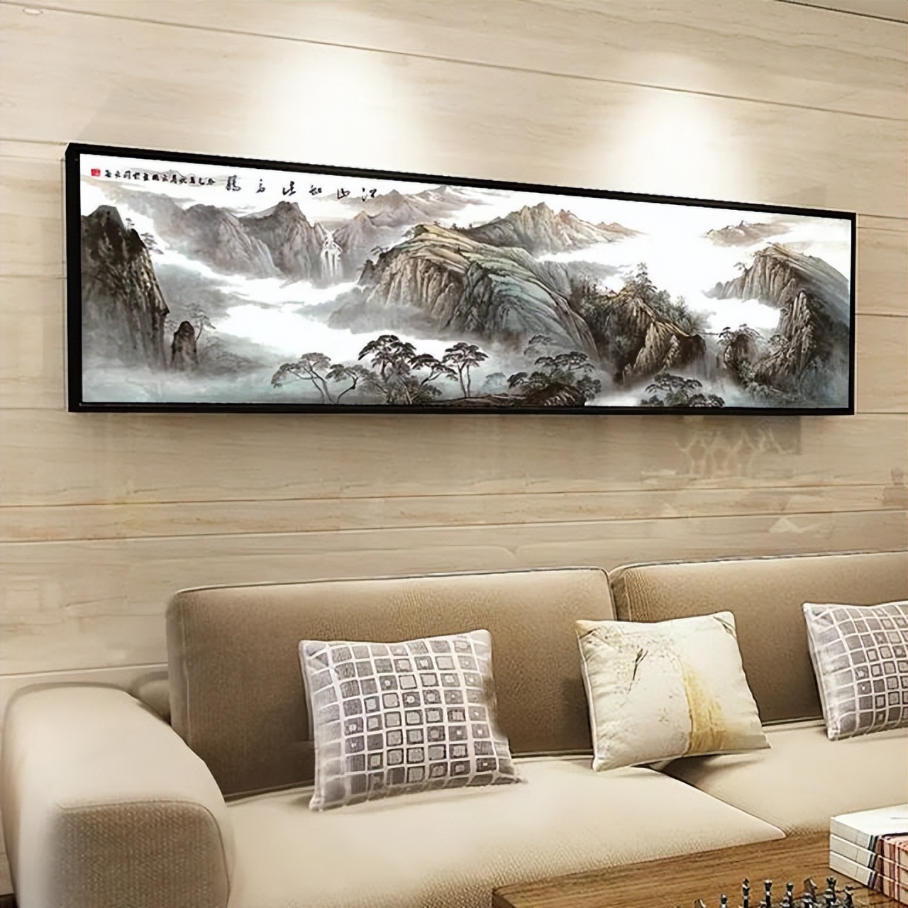 "沙发后面有靠山,全家不愁吃和穿",靠山指什么?是山水画吗?