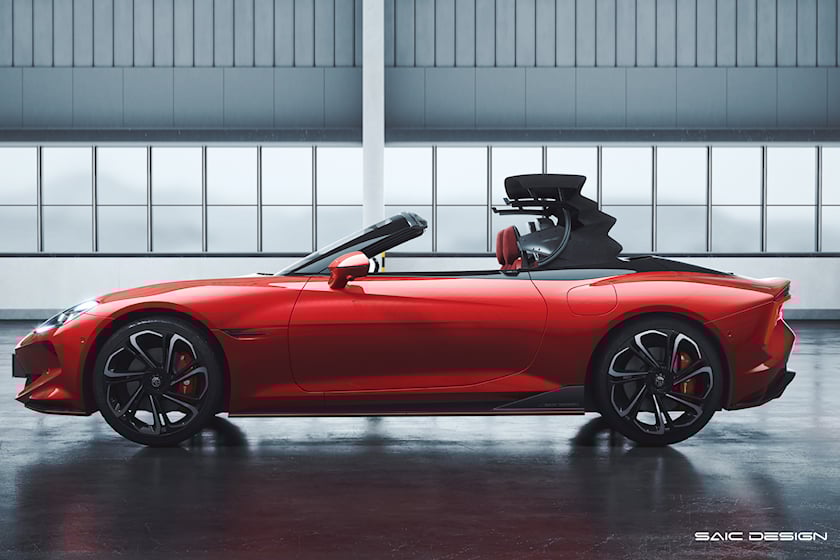 电动mg赛博斯特跑车亮相蝴蝶门