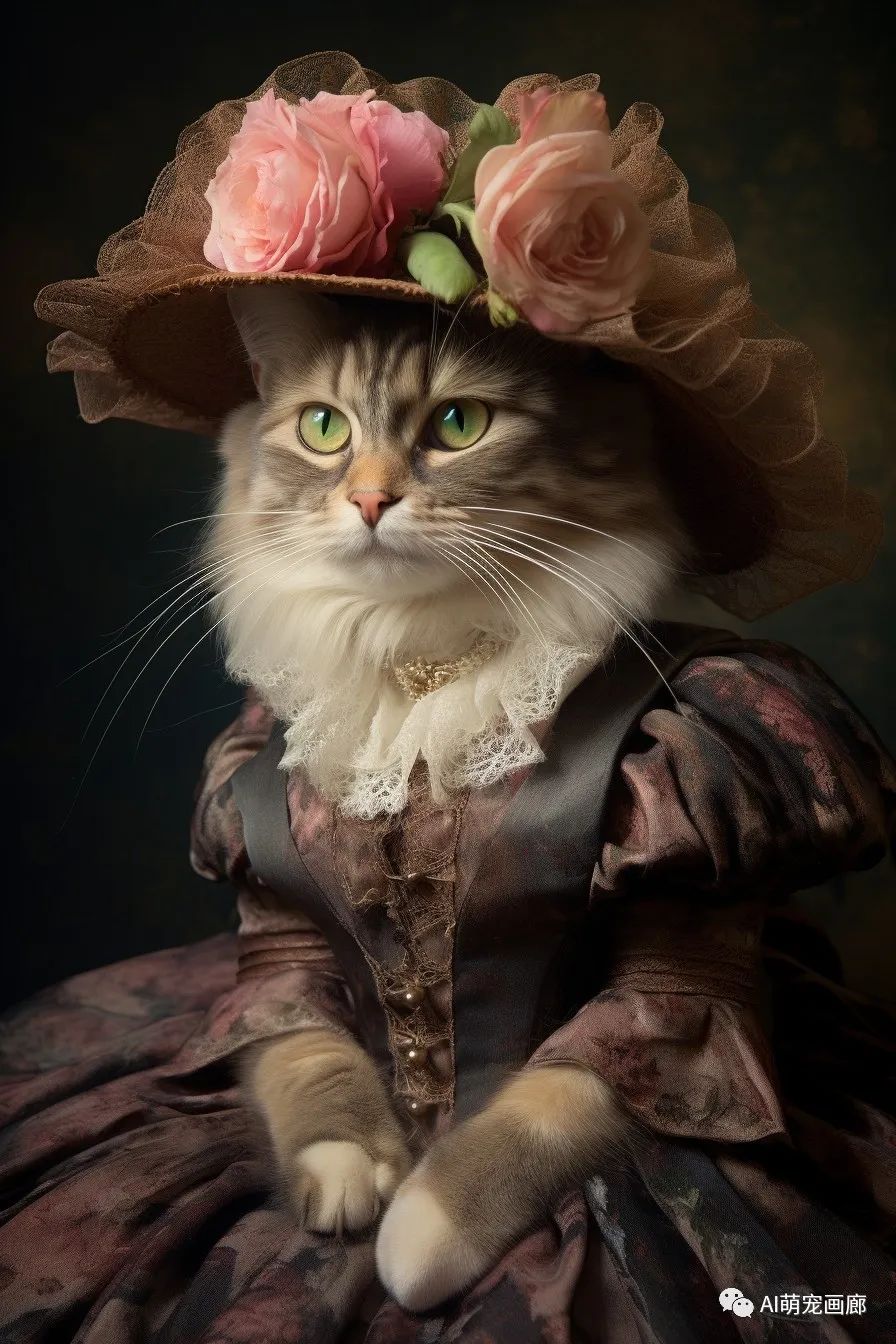 从未见过的高贵:12只猫咪穿上维多利亚礼服的精彩瞬间!