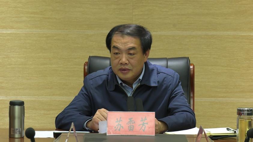 县长苏雷芳主持召开县长办公会议