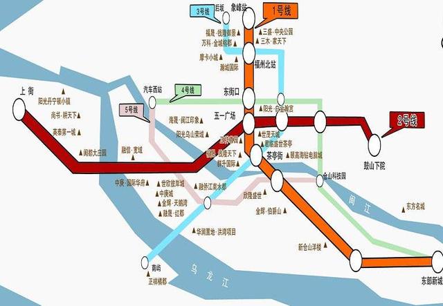 福州地铁3号线起于战坂站,止于高宅路站,大致呈南北走向