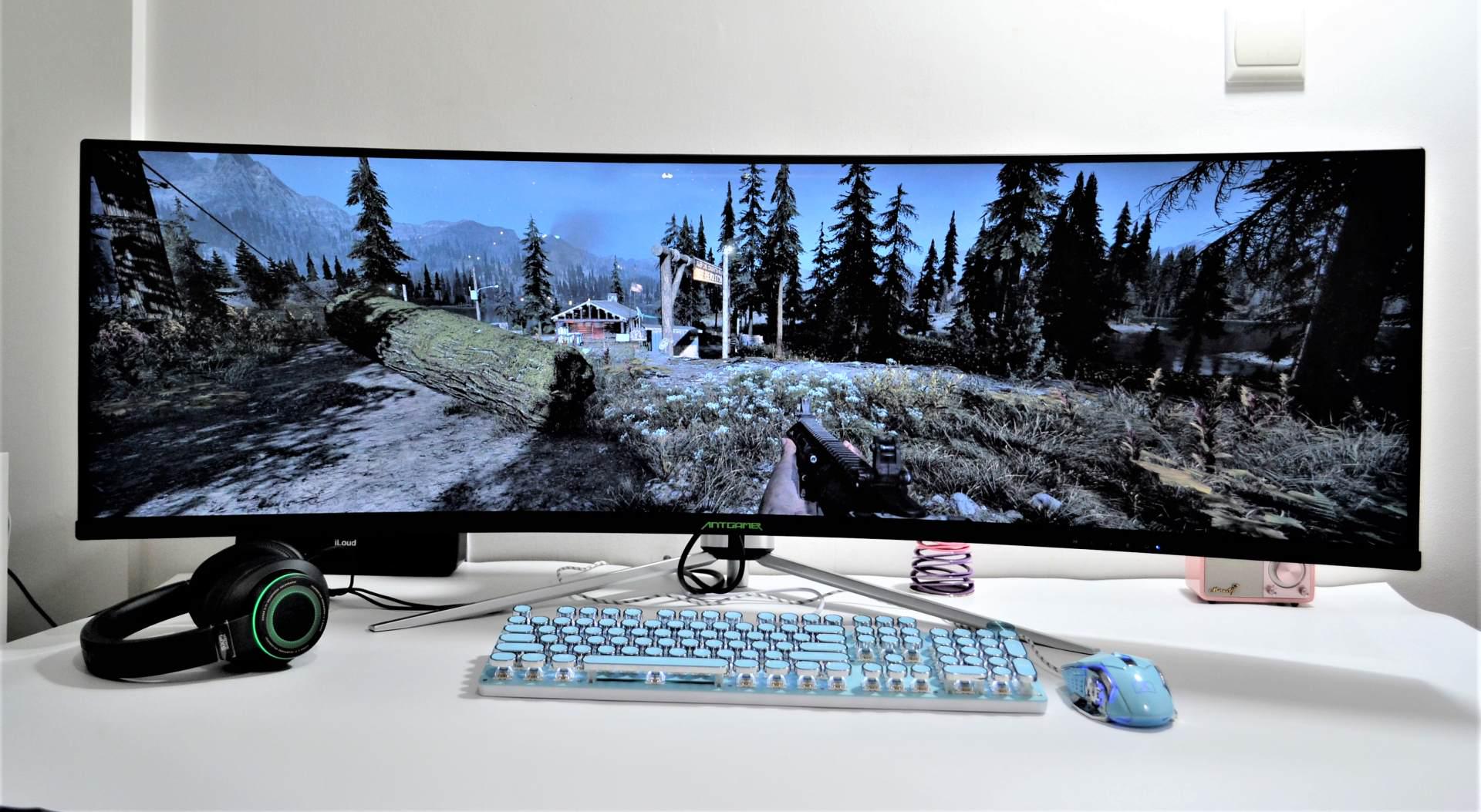 其实,以蚂蚁电竞的ant491uc显示器为例子,它拥有49英寸的屏幕大小,在