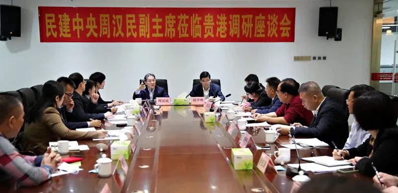 周汉民赴广西贵港市调研民建市级组织建设工作