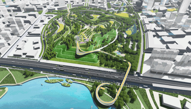 规划高线公园示意图