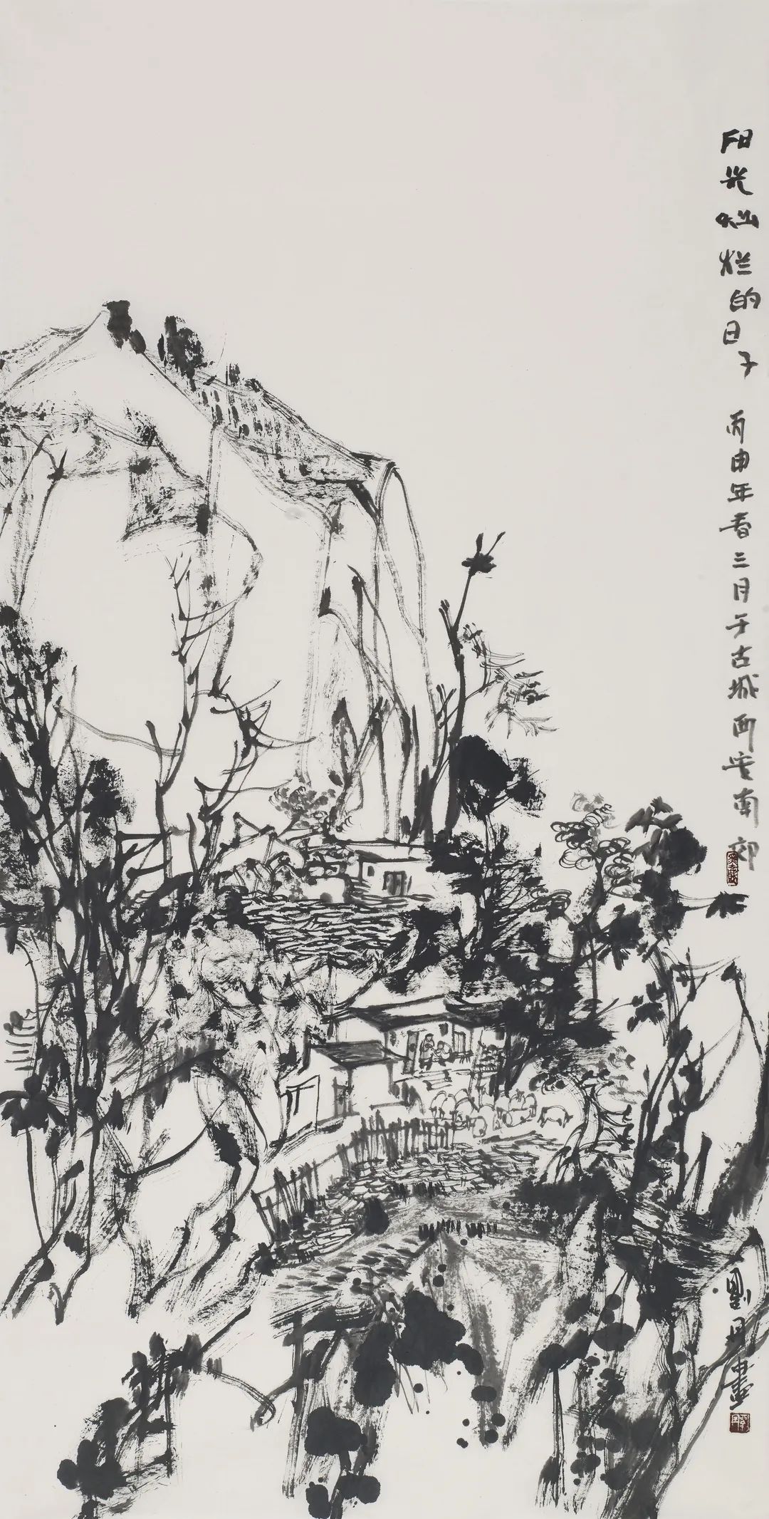 雅静恬淡 墨韵田园——刘丹当代水墨山水画作品解析