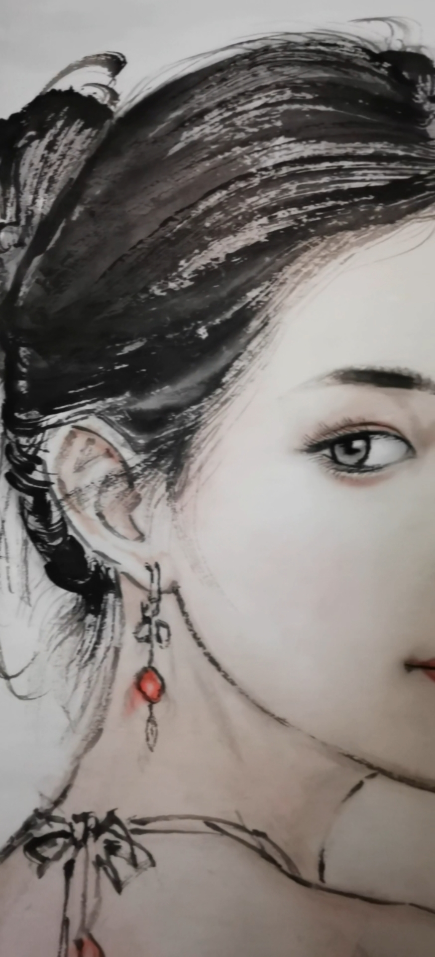 徐刚的水墨人物画,如同春风拂面的温柔,将中西艺术的精华巧妙融