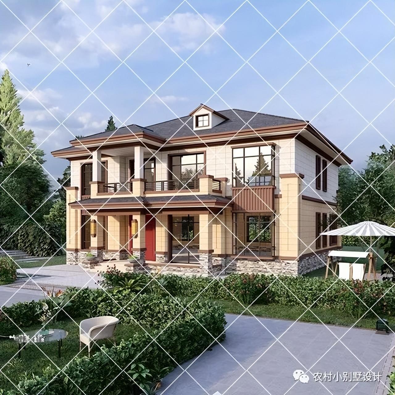 40款带老虎窗的二层农村别墅,专为农村二层农村别墅设计图