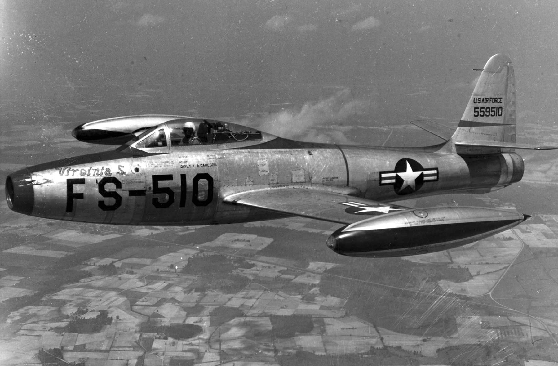 美国空军"雷鸟"表演队的第一种飞机——f-84