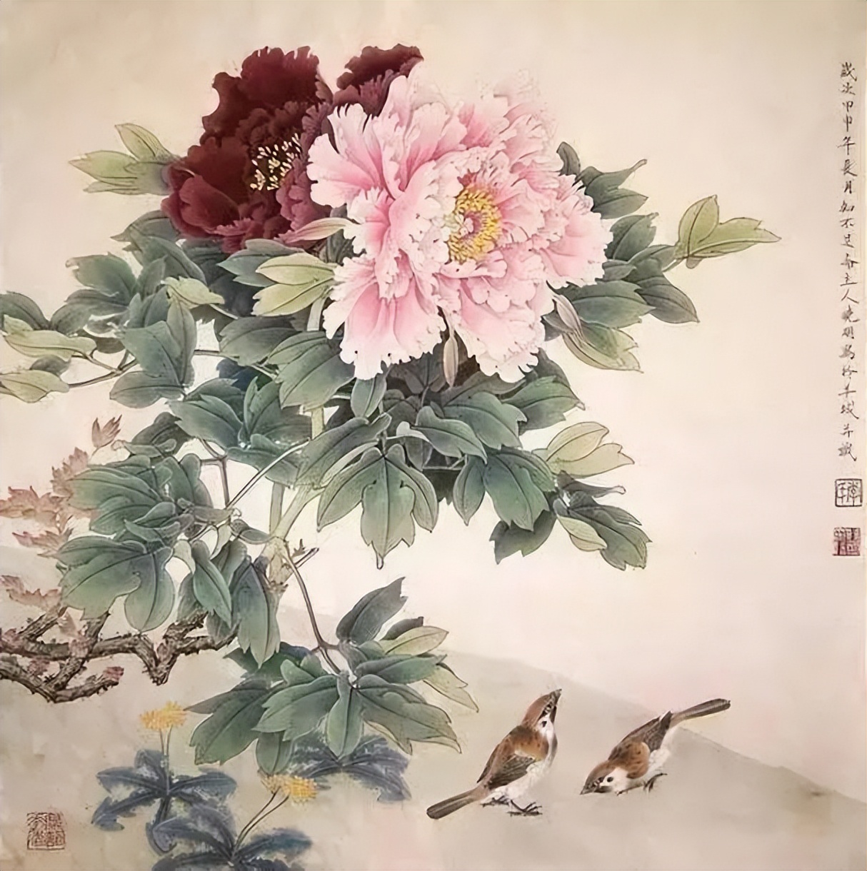 国画牡丹180幅,难得一见!