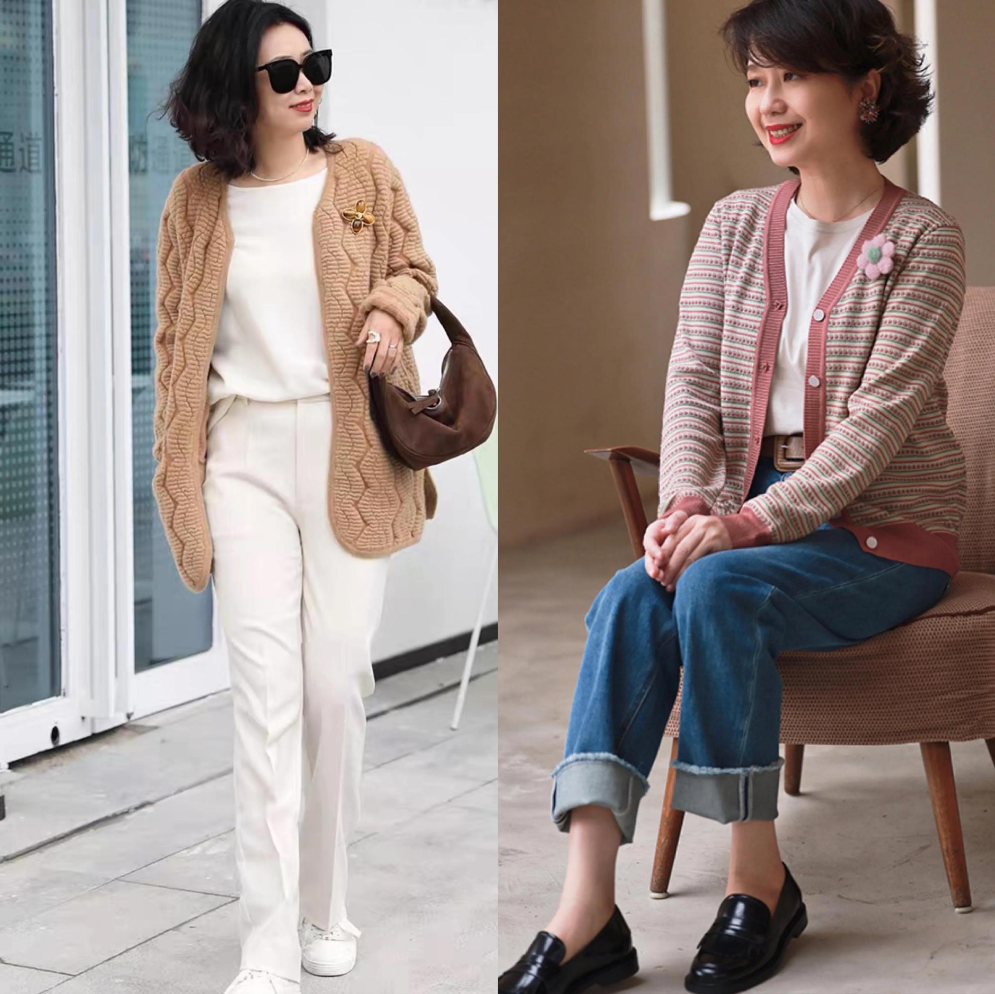 这才是50岁女人该有的状态,自信优雅,五一出游穿真的好好看