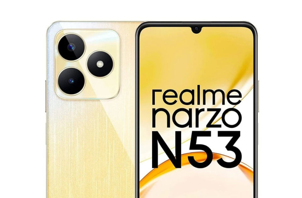 智能手機 realme narzo n53 估價 110 美元