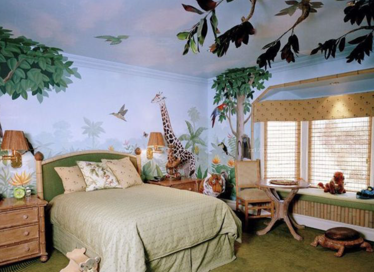 北京儿童房墙绘丨4款儿童房墙绘赏析,给孩子营造"完美童年"