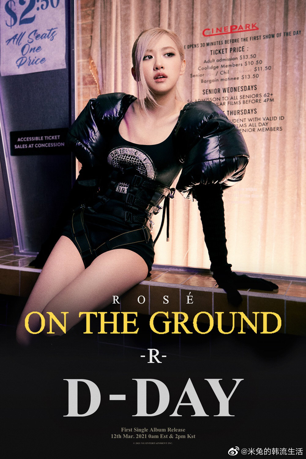 ROSÉ朴彩英solo单曲专辑《R》什么时候公开放出？专辑主打曲是《On The Ground》