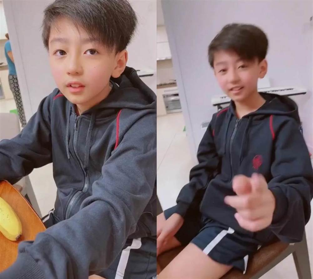张柏芝二儿子正面照曝光,帅气十足神似谢霆锋,颜值反超哥哥