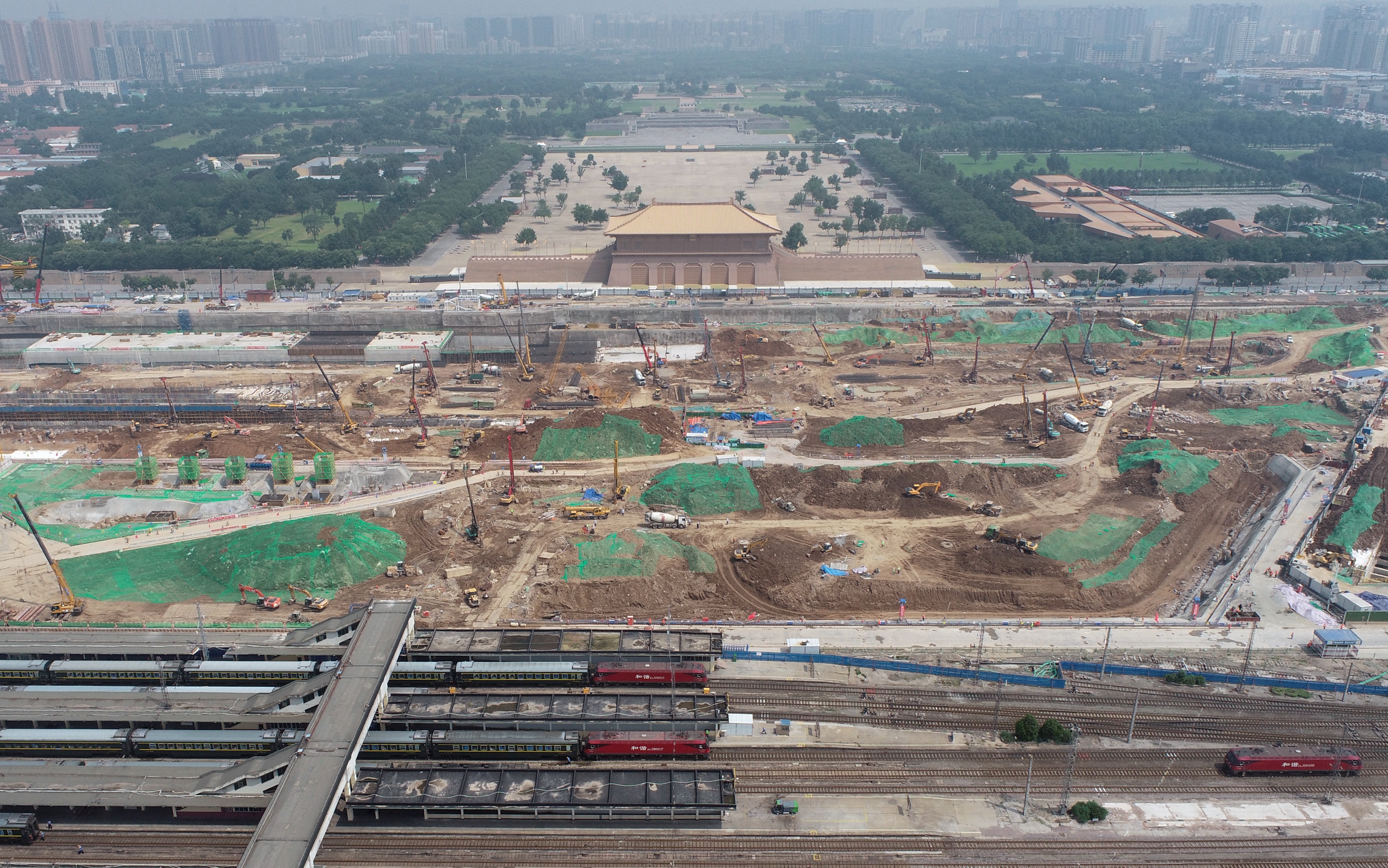 西安火车站改扩建工程稳步推进(2)