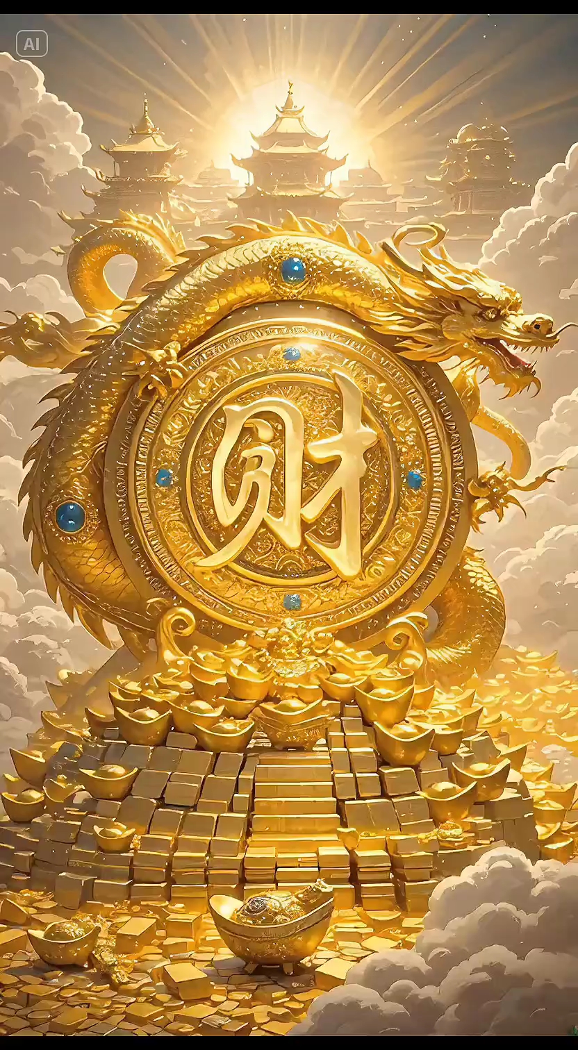 开启财富的大门,愿您万事顺遂,吉祥聚财,财源滚滚来