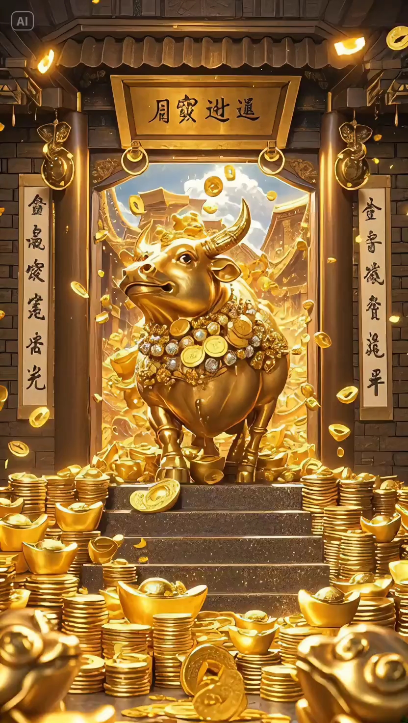 财神驾到,财富滚滚来!牛转乾坤,接财接好运了