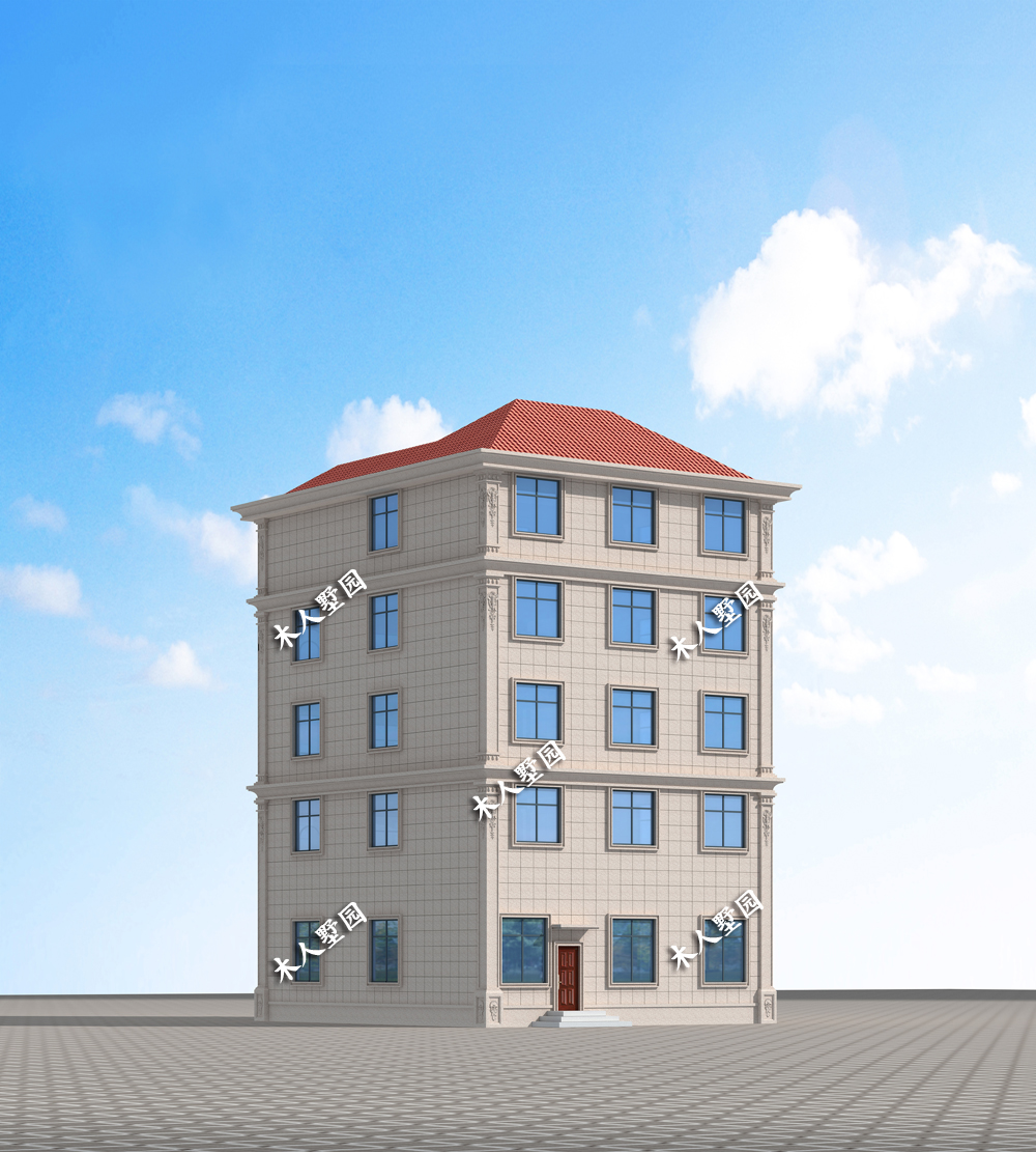 6×16.4米五层别墅,总面积800平,豪华外观尽显广东人的气派!