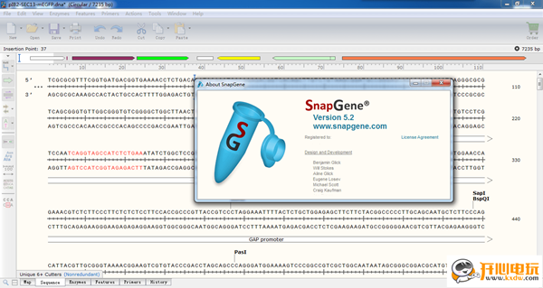 snapgene 6是一款专业又好用的分子生物学工具 相当的实用