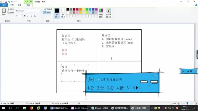 [图]C语言教程：第95讲，内存模型