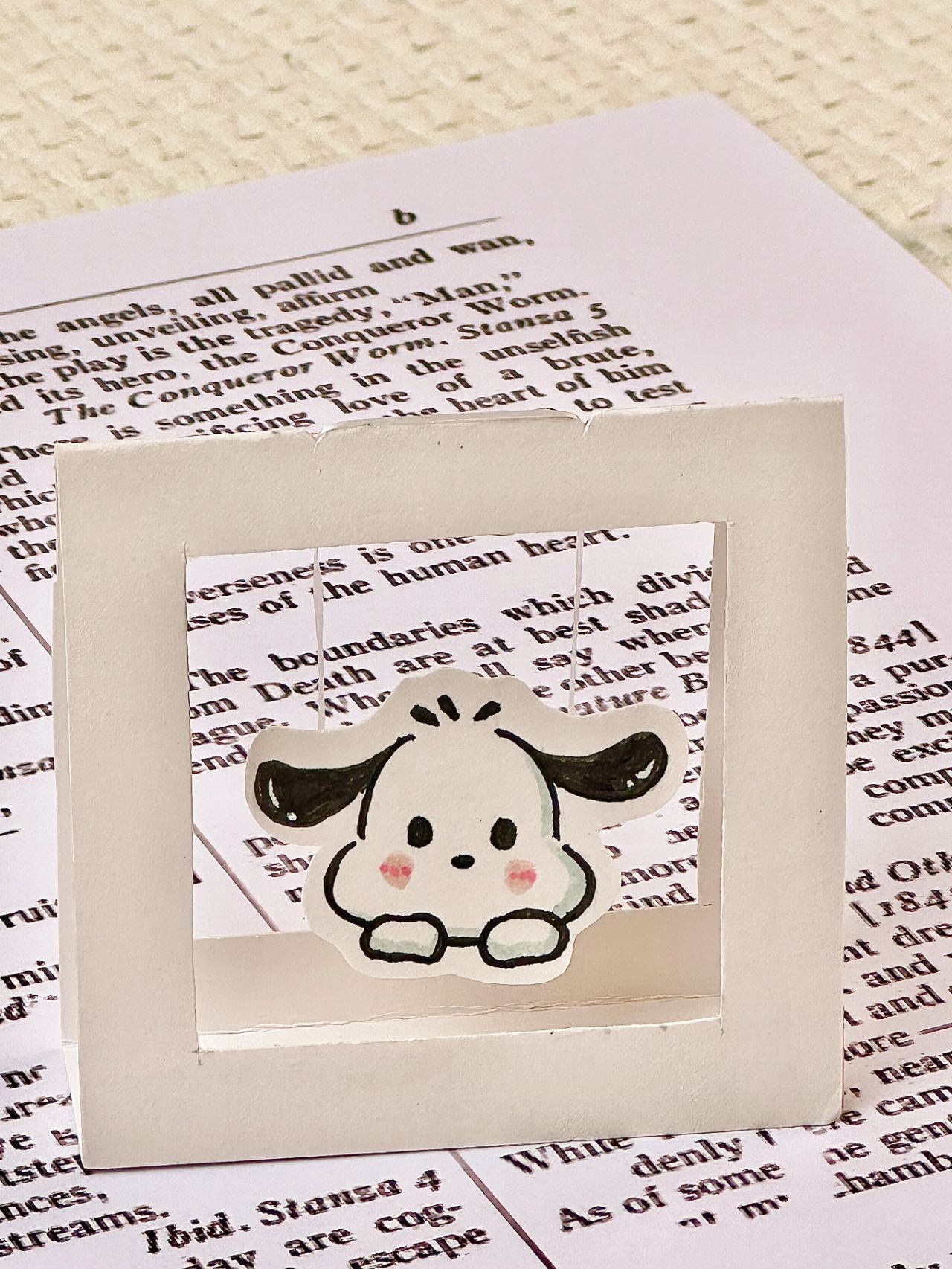 mini秋千小帕 附具体尺寸步骤 自己用卡纸就能做的mini