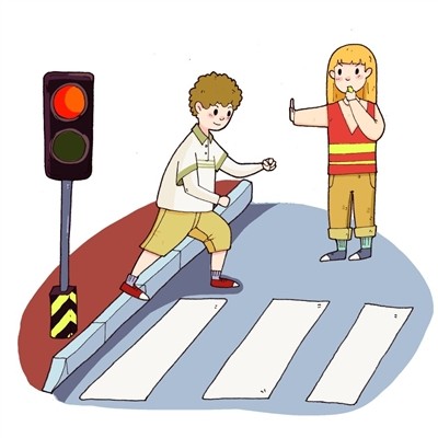 严查行人闯红灯等违法行为