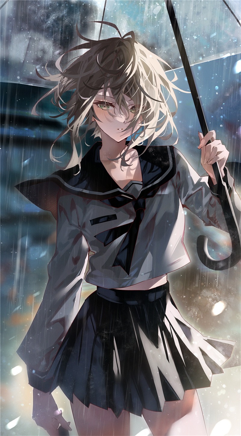 p站美图推荐——透明雨伞特辑