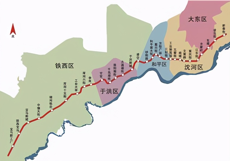 沈阳地铁3号线西起宝马新工厂站,东至新泰街站,全长41.27千米