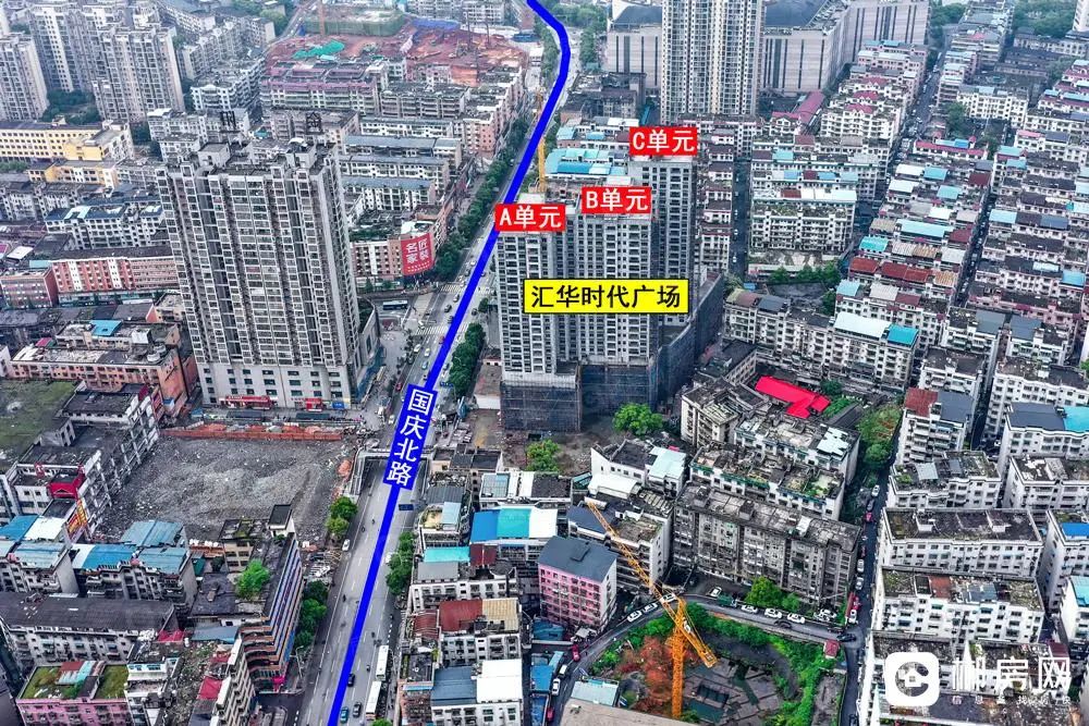 郴州北湖,下湄桥板块楼盘2022年4月工程进度