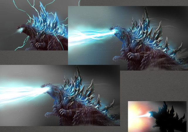 黑田只会画奥特曼?笔下的哥斯拉更霸气,必杀技呈现注目