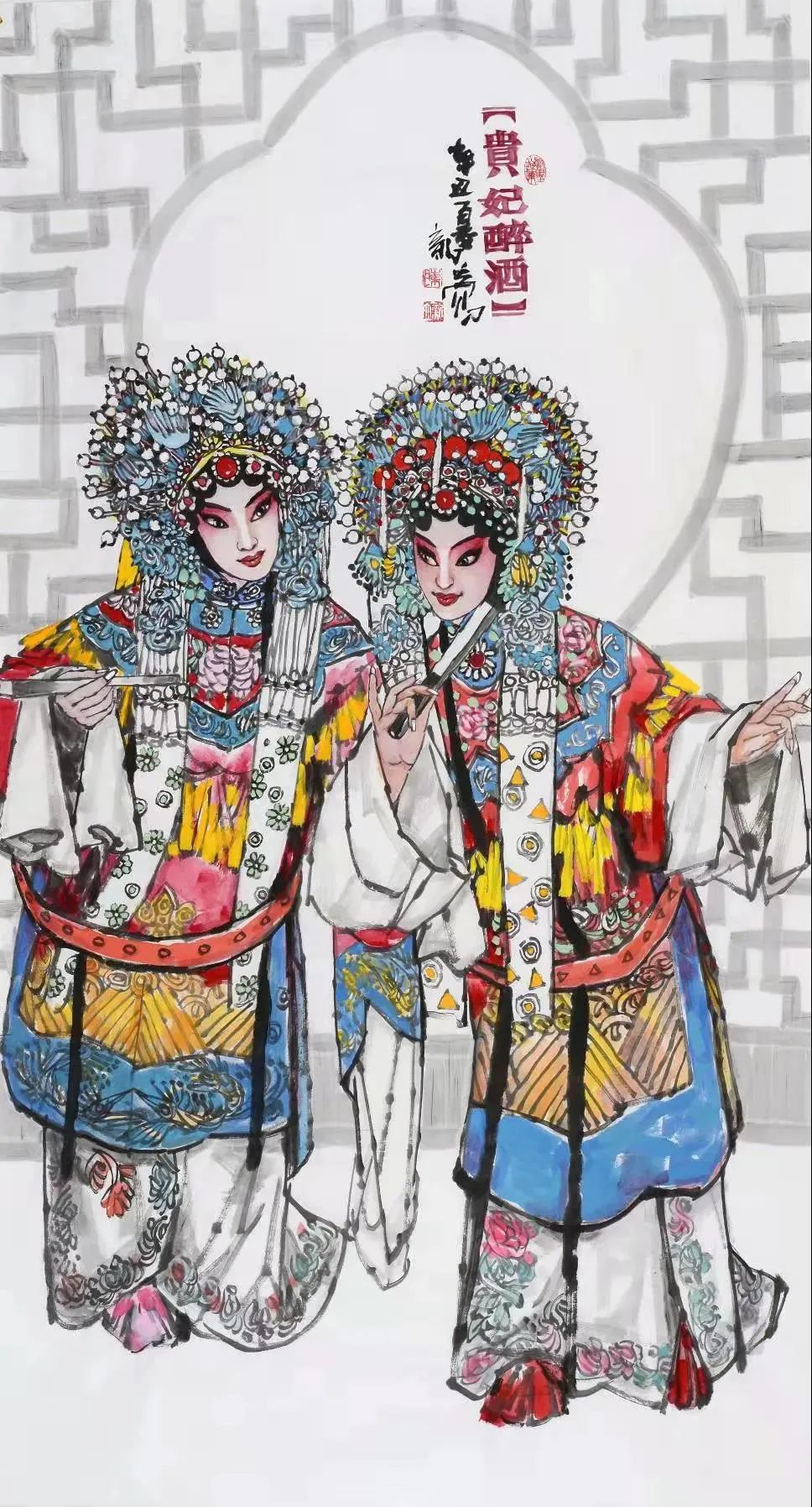 福虎迎春—画家陈新立水墨人物画艺术作品欣赏