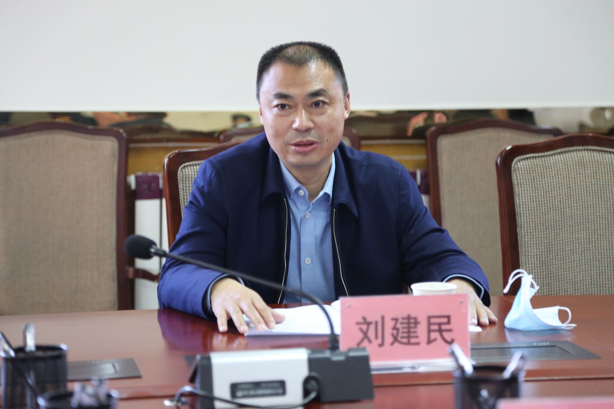 西安市临潼区委常委,政法委书记刘建民一行莅临临潼法院调研指导工作