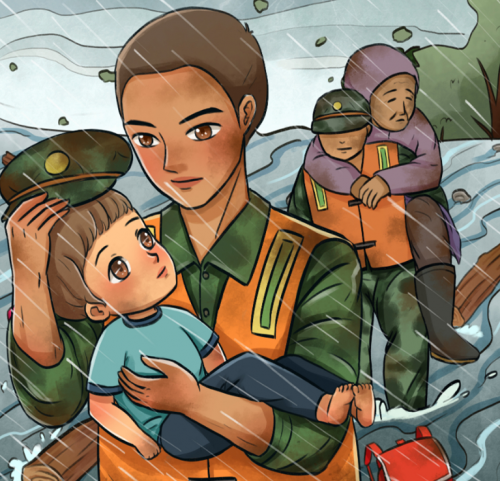 郝光兴老师力作《本能》,讲述抗洪救灾故事,诠释人性本能