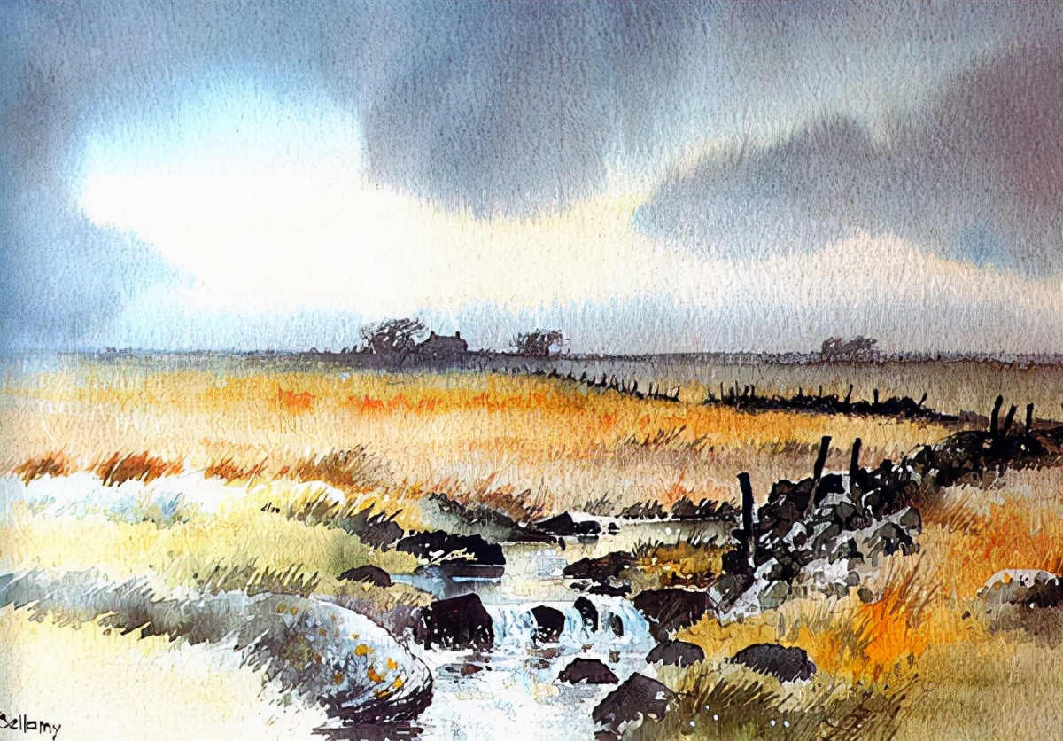 英国画家richard thorn 水彩风景画作品