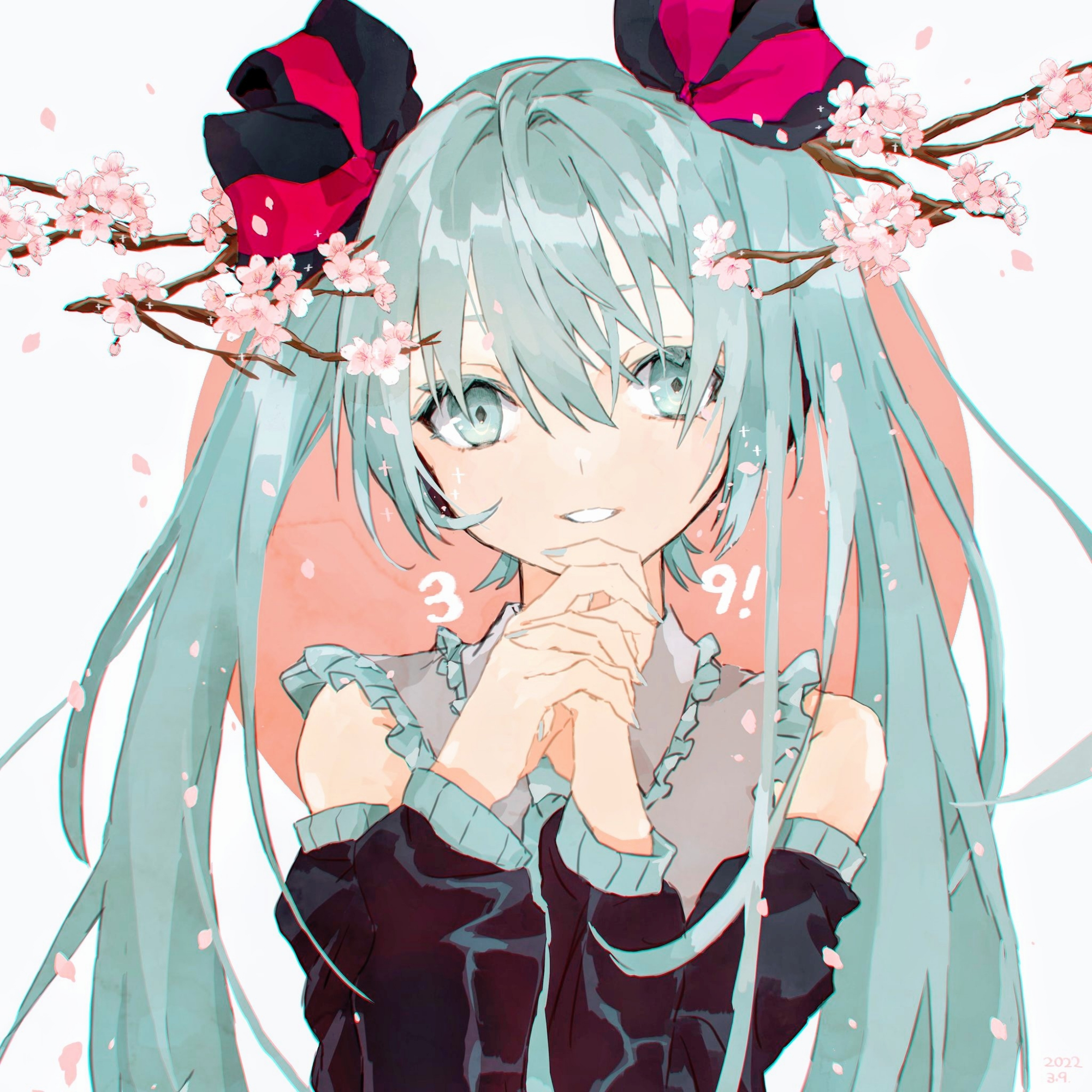 蓝色双马尾,会唱歌的小女孩——初音未来头像