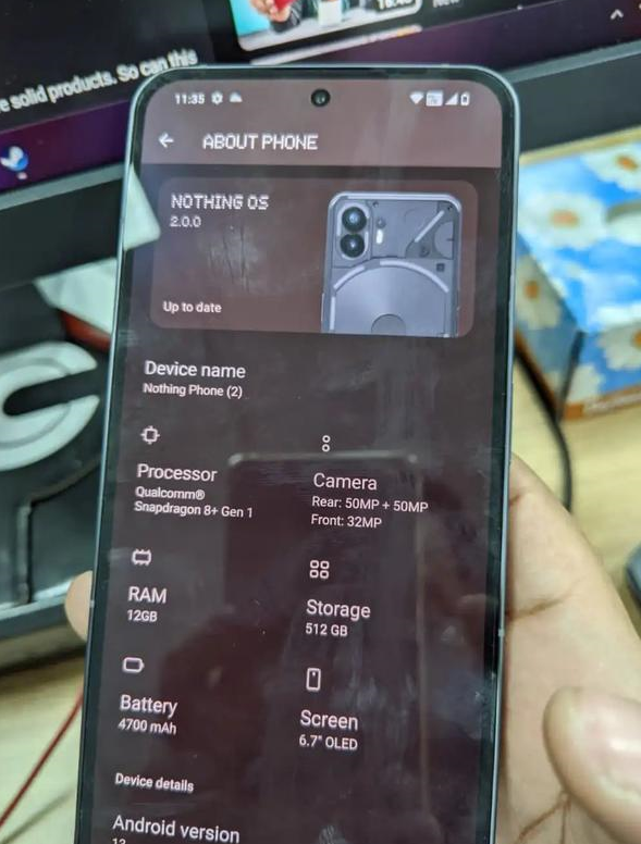 nophone真机图曝光:延续透明后盖设计,搭载骁龙8