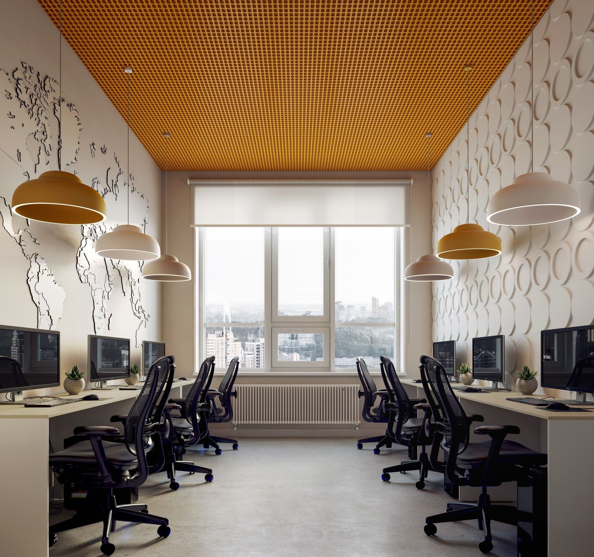 多彩的办公室设计,员工效率更高来-狸办公