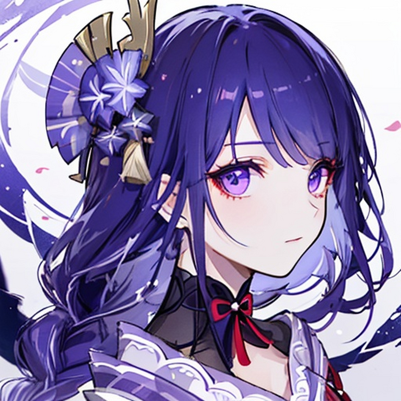 [鼓掌]ai绘画生成原神雷电将军头像,这感觉很棒[鼓掌]  [赞同]使用