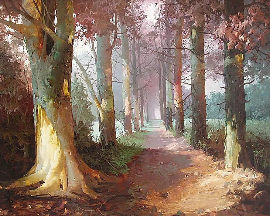 贝科夫)油画森林