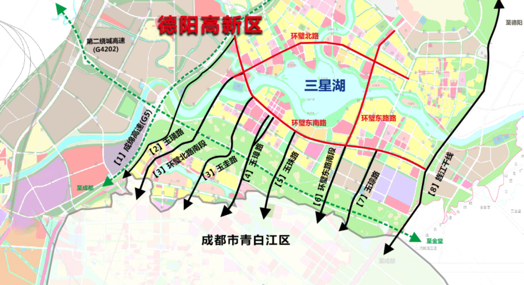 成德同城!德阳高新区与青白江区又一重要通道—玉璋路今年通车