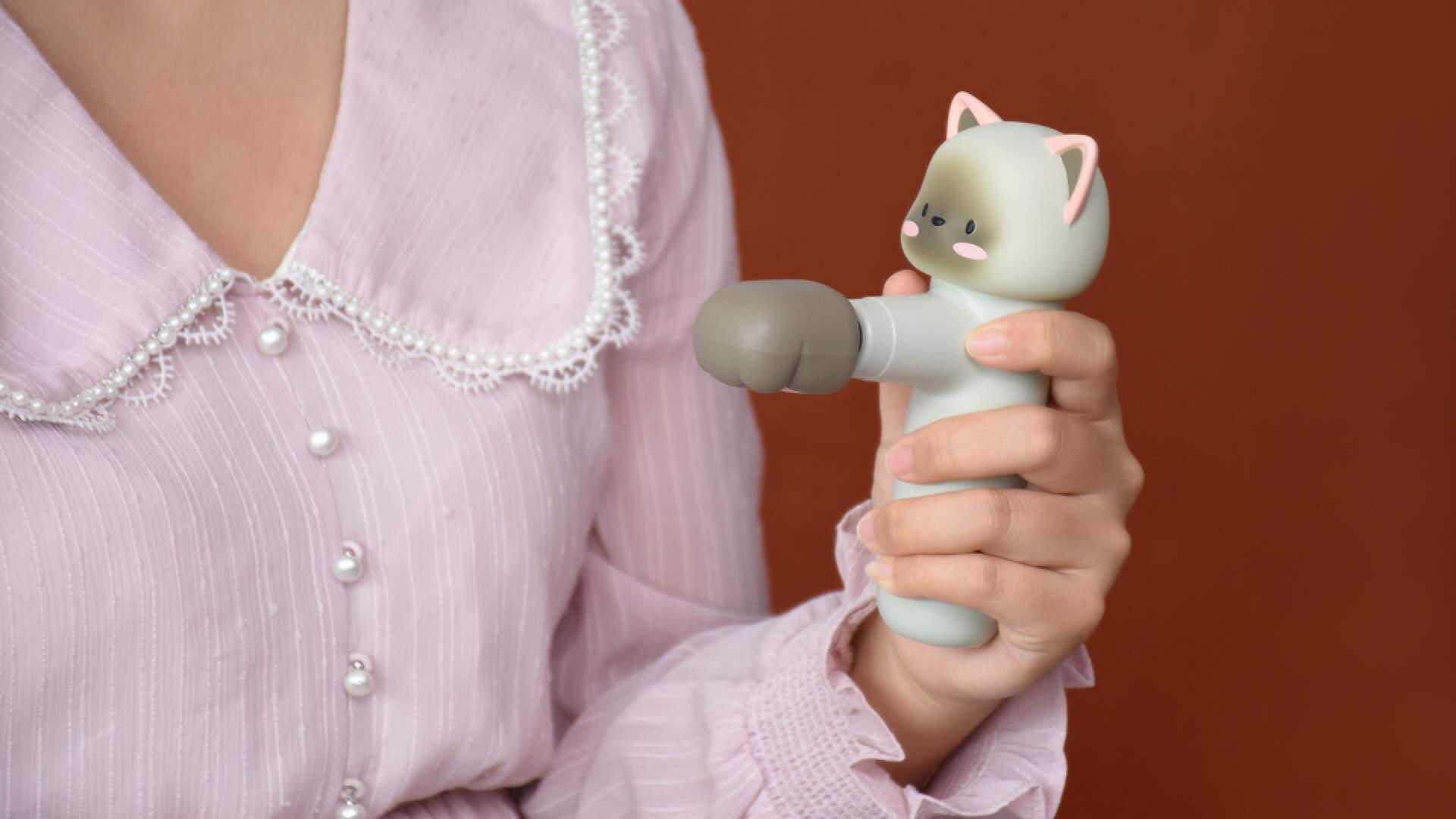 粒子重塑贴贴猫按摩仪520送礼物必备女生的喵系治愈系按摩器