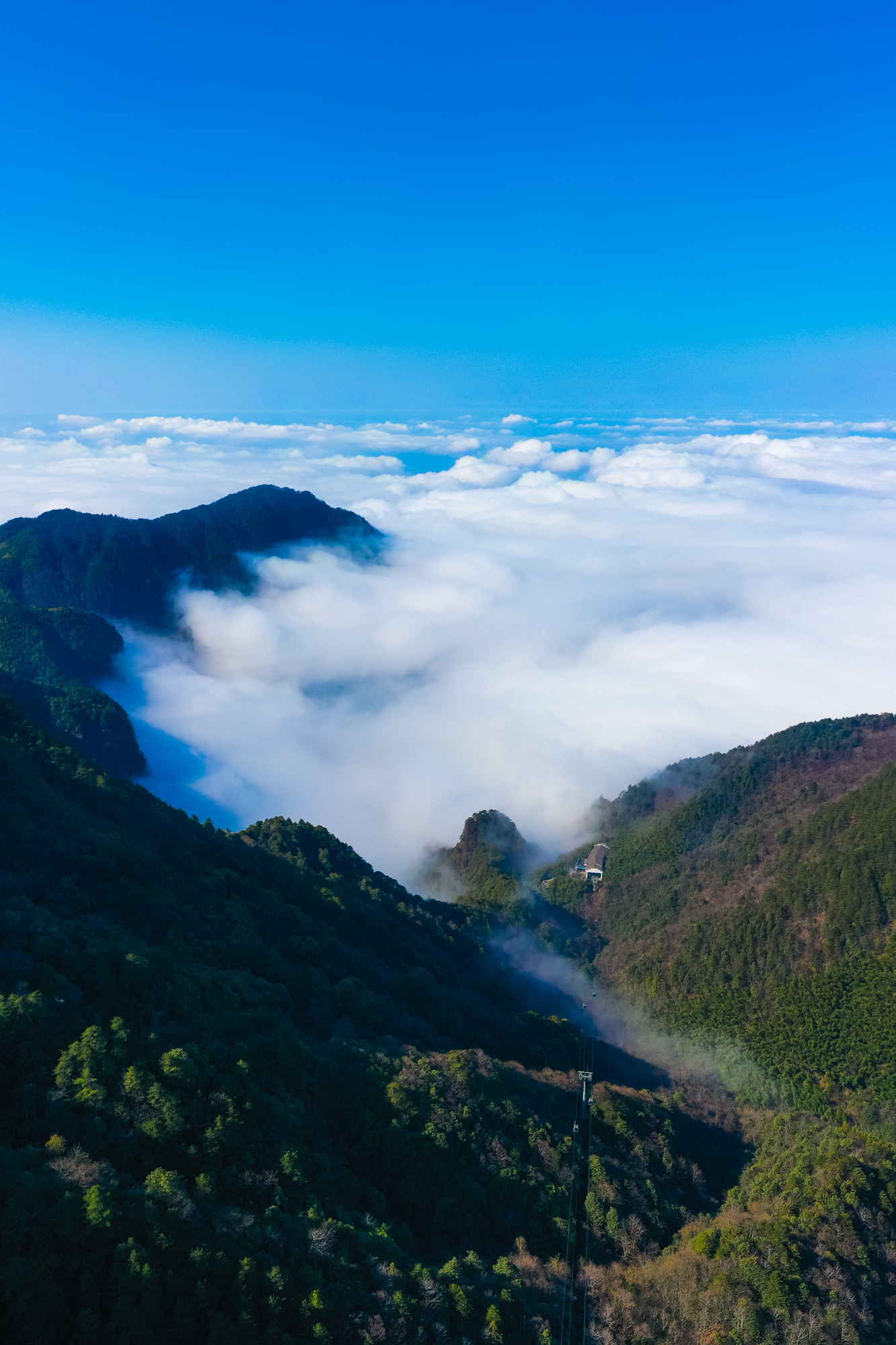 明月山冬天的景色图片