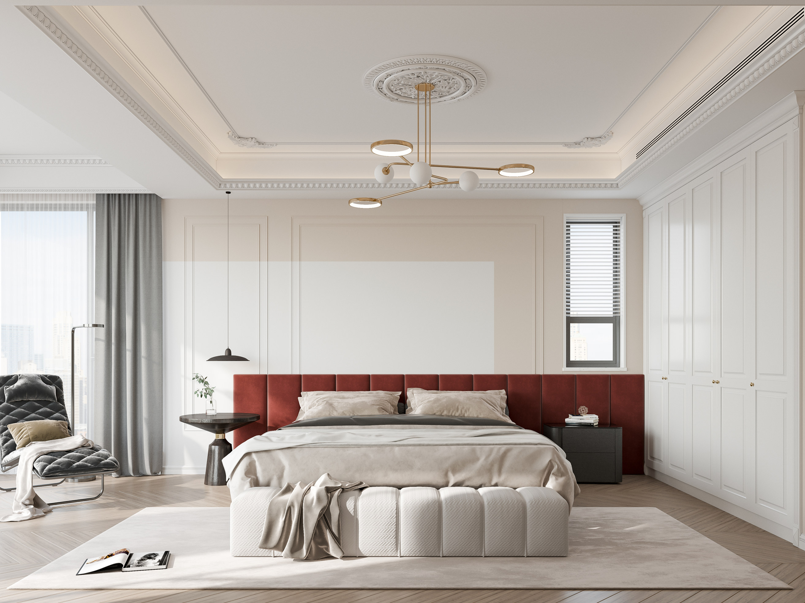 中航城300平米法式轻奢风格复式楼装修案例