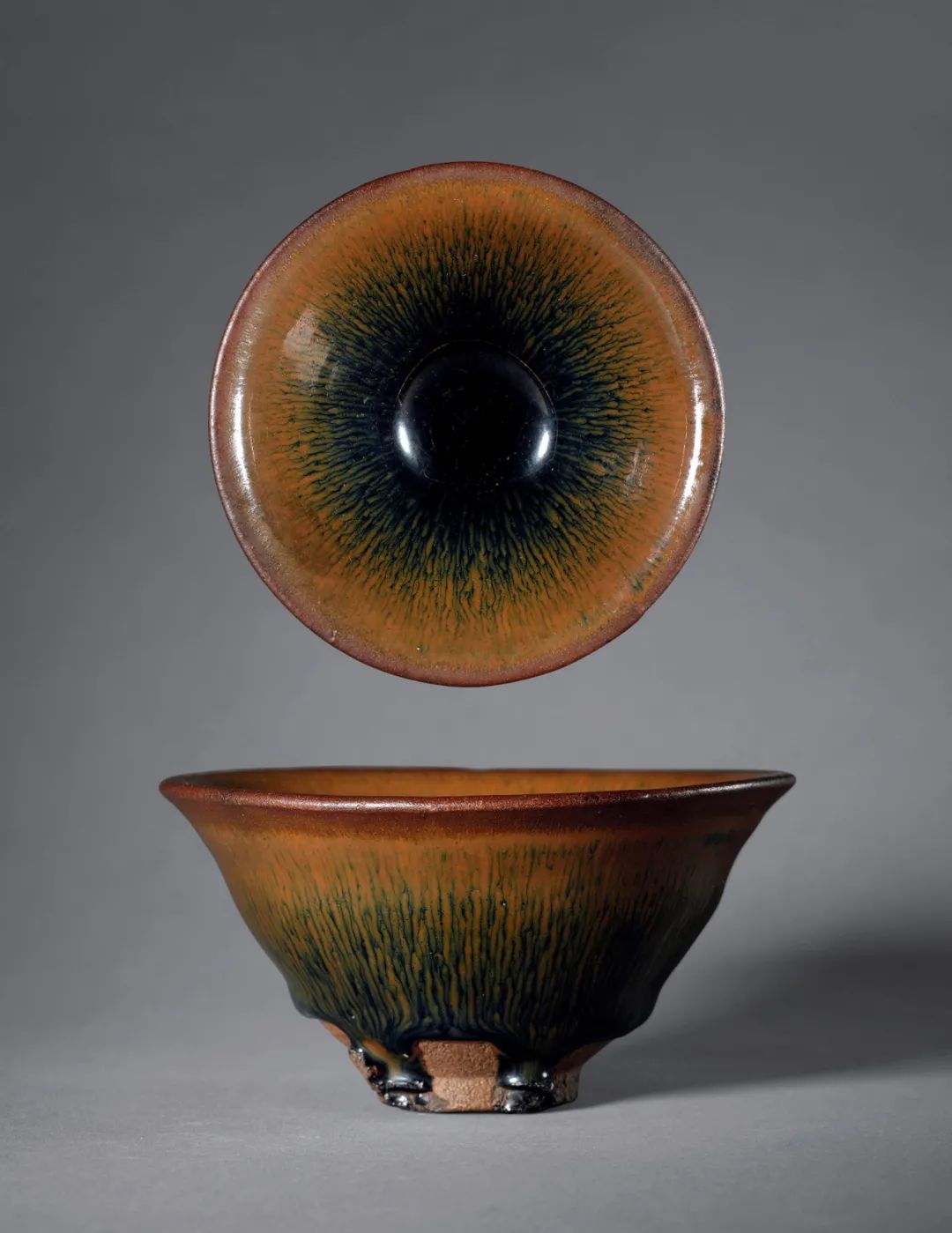 lot0106 明 建窑兔毫斗笠盏 d10.6cm;h5.3cm 估价:70,000—120,000