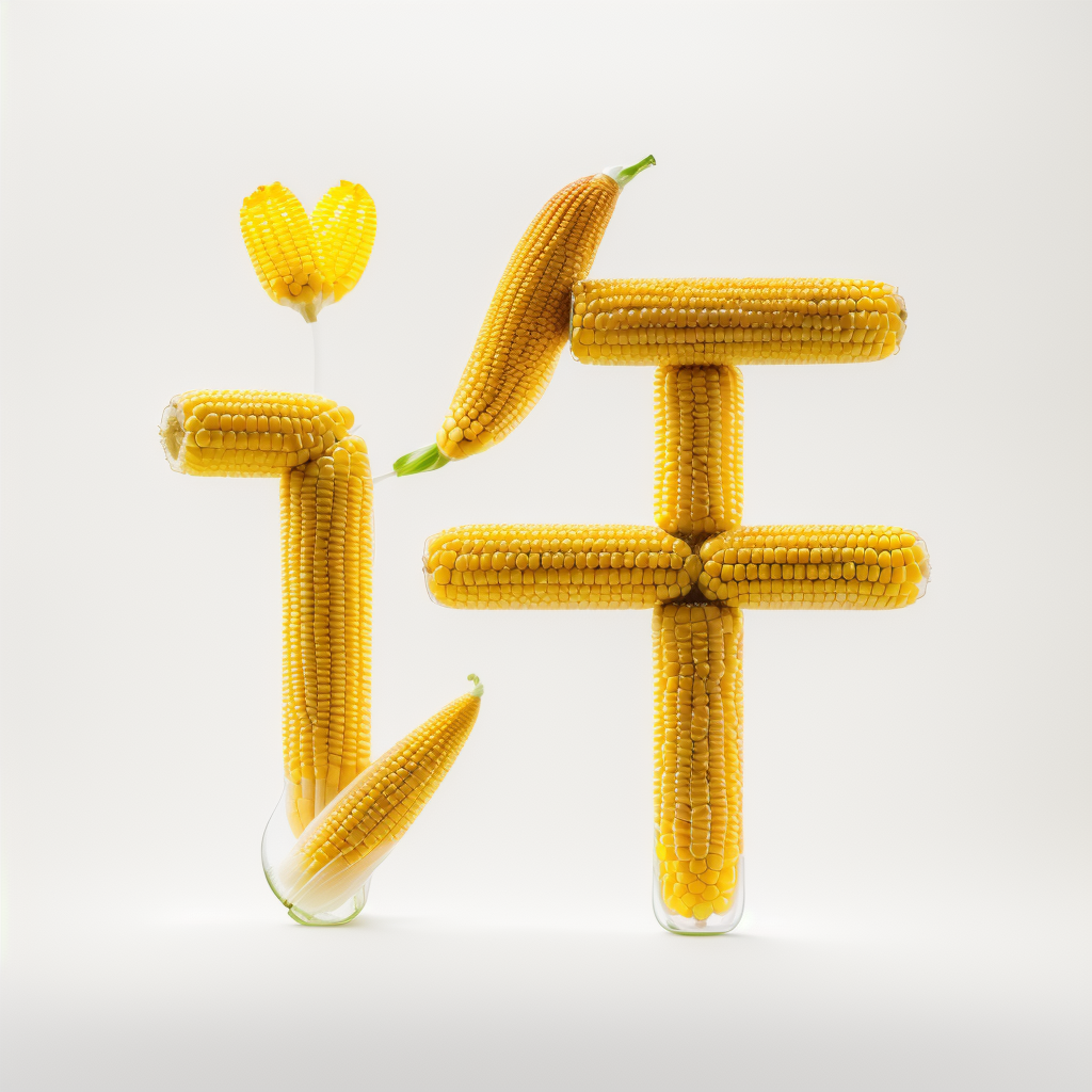 玉米做的姓氏头像,非常有创意和趣味性,你喜欢吗