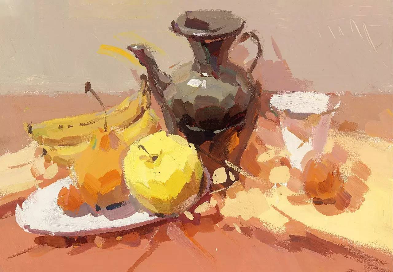 色彩静物注意调色问题,你的画面肯定是美的!